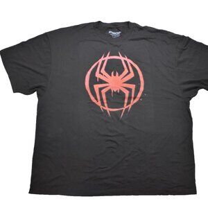 Spider-Man Across The Universe Mens Red Splatter Logo Shirt New 5XL
